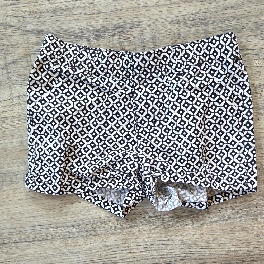 Gymboree High Waist Black and White Shorts